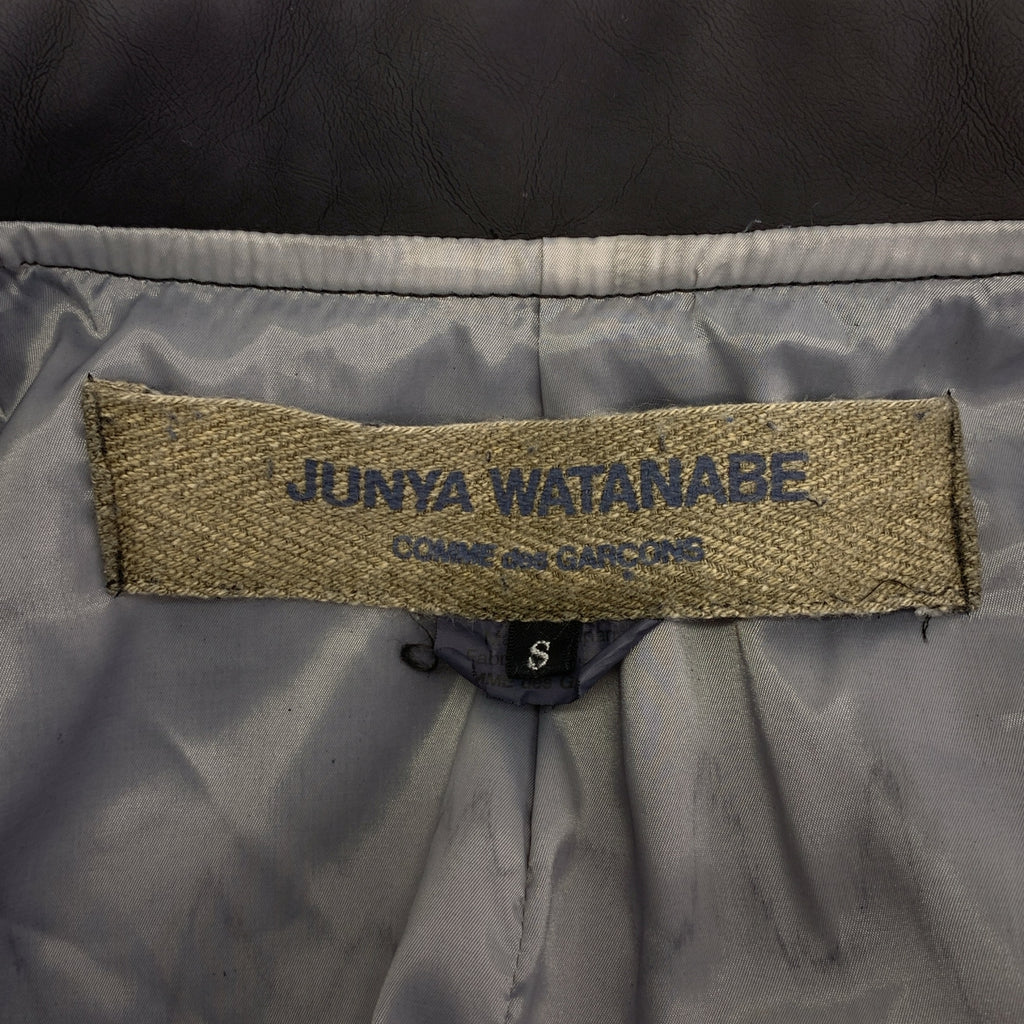 JUNYA WATANABE COMME des GARCONS / 준야와타나베 | 가죽 스터드 더블 라이더스 재킷 / 총 안감 | S | 블랙 | 여성