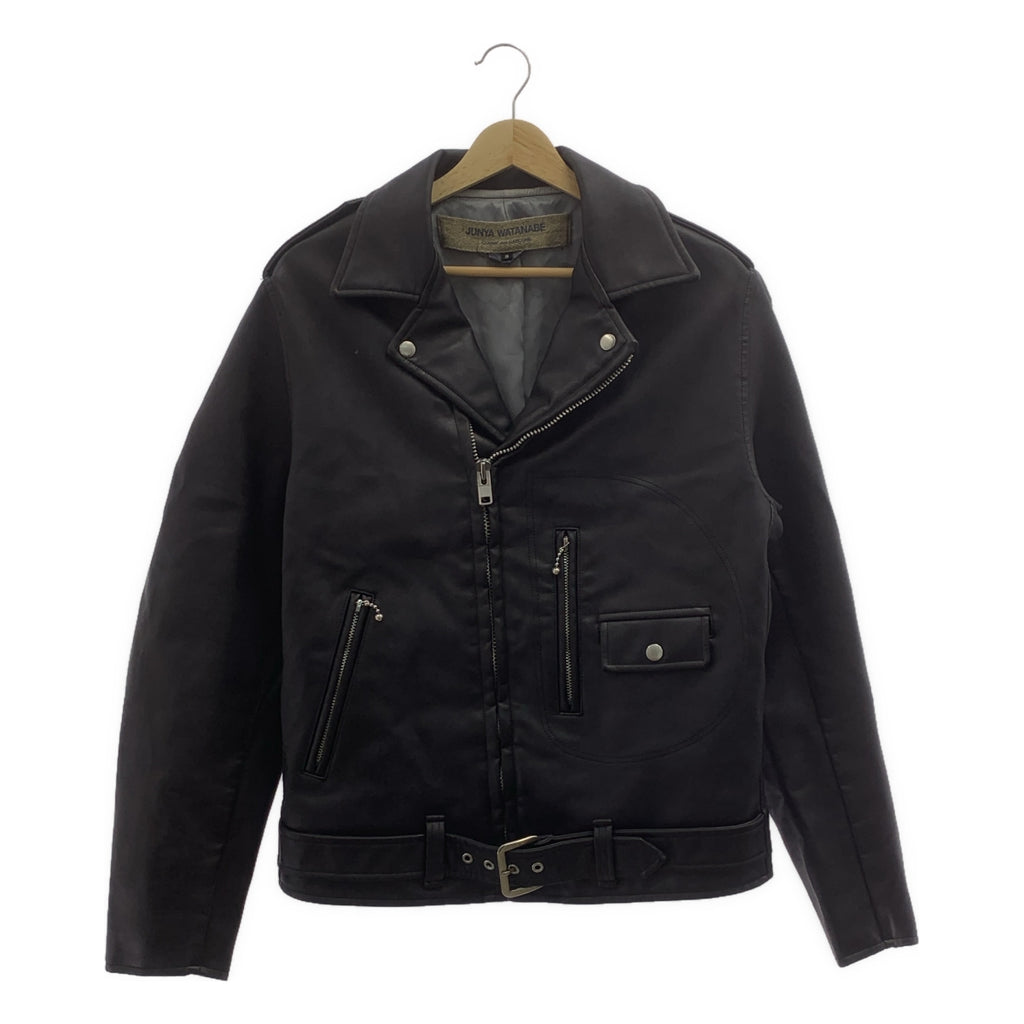 JUNYA WATANABE COMME des GARCONS / 준야와타나베 | 가죽 스터드 더블 라이더스 재킷 / 총 안감 | S | 블랙 | 여성