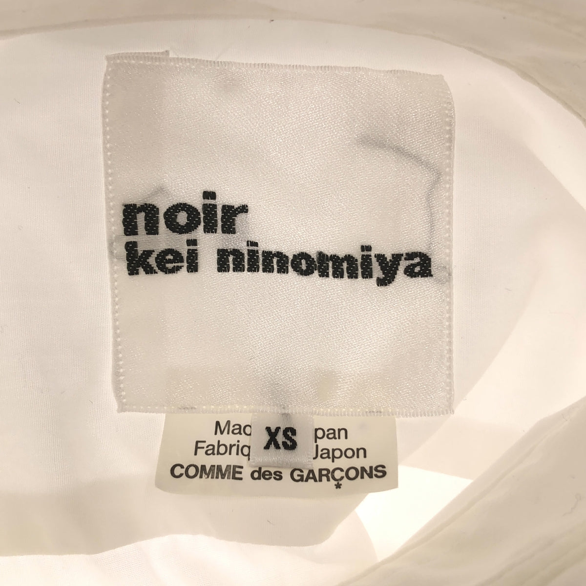 noir kei ninomiya | 2019AW | Back pleats long shirt dress | XS | Women's