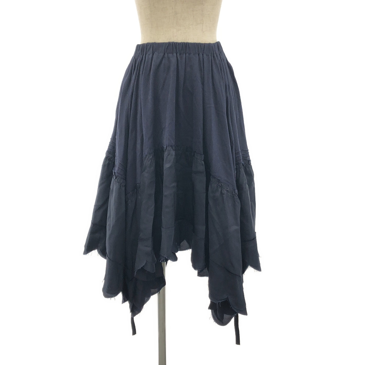 tricot COMME des GARCONS / Tricom De Galson | 2006SS | 다른 소재 전환 변형 허리 고무 스칼랩 스커트 |