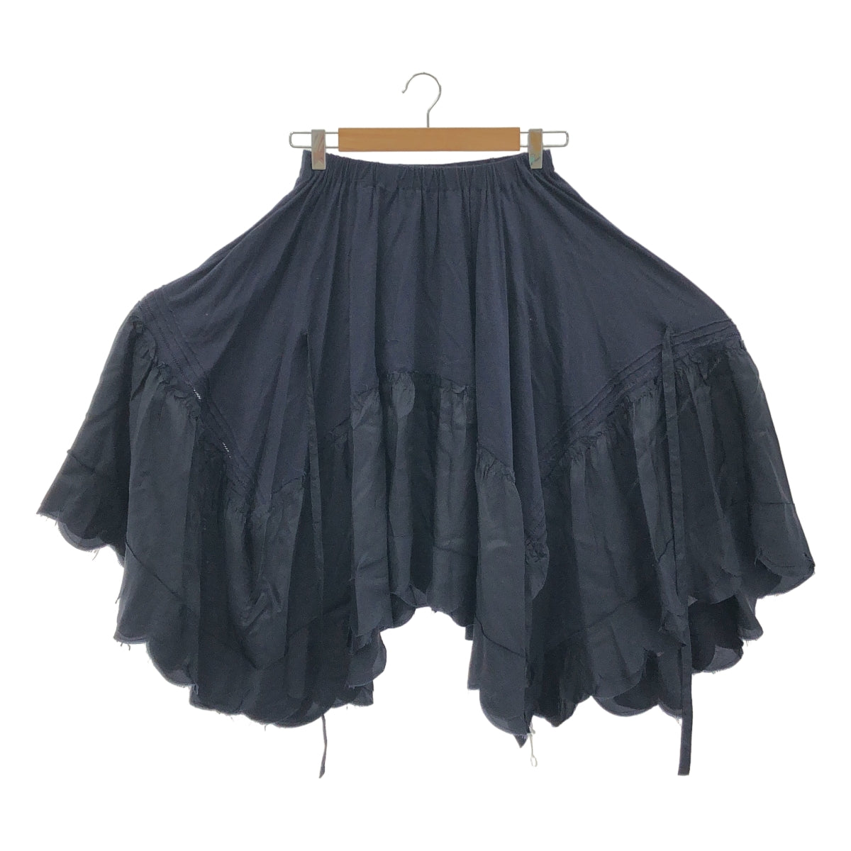 tricot COMME des GARCONS / Tricom De Galson | 2006SS | 다른 소재 전환 변형 허리 고무 스칼랩 스커트 |