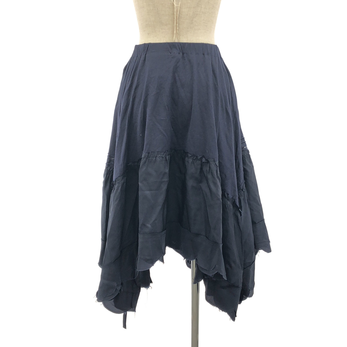 tricot COMME des GARCONS / Tricom De Galson | 2006SS | 다른 소재 전환 변형 허리 고무 스칼랩 스커트 |