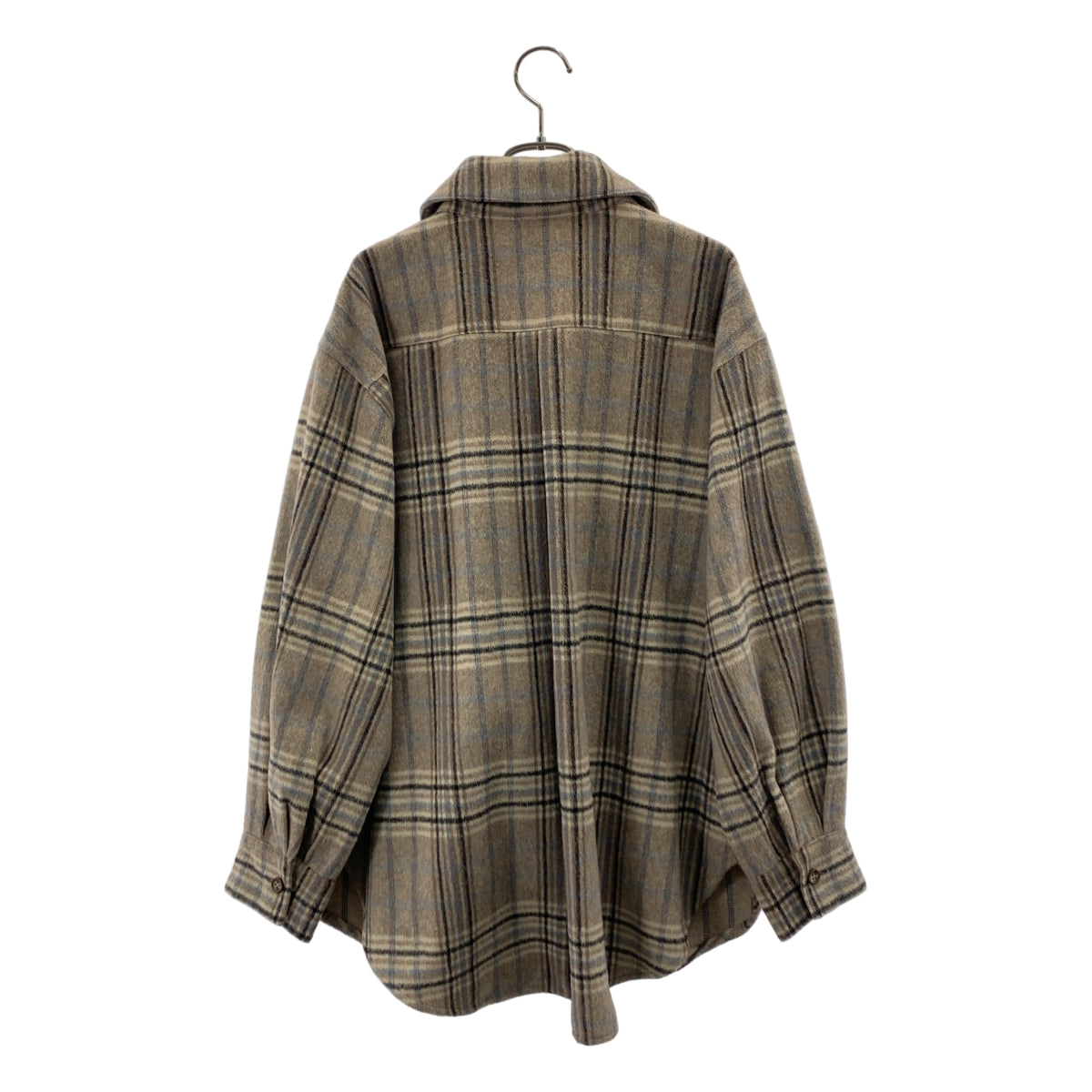 Kelen / ケレン | OVER SHIRT COAT ウール混 チェック シャツ コート | M | レディース