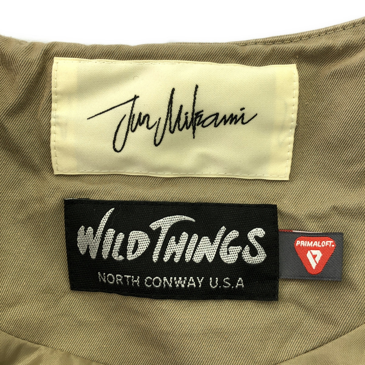 三上淳 / 三上淳 | 2023SS | ×WILD THINGS 加厚背心 | F |米色 |女的