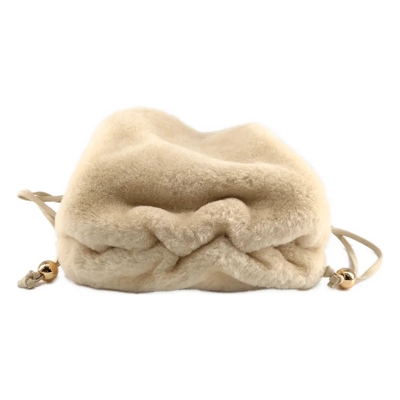 BOTTEGA VENETA / 寶緹嘉 | LAMB SHEARING 粥色托特包 |