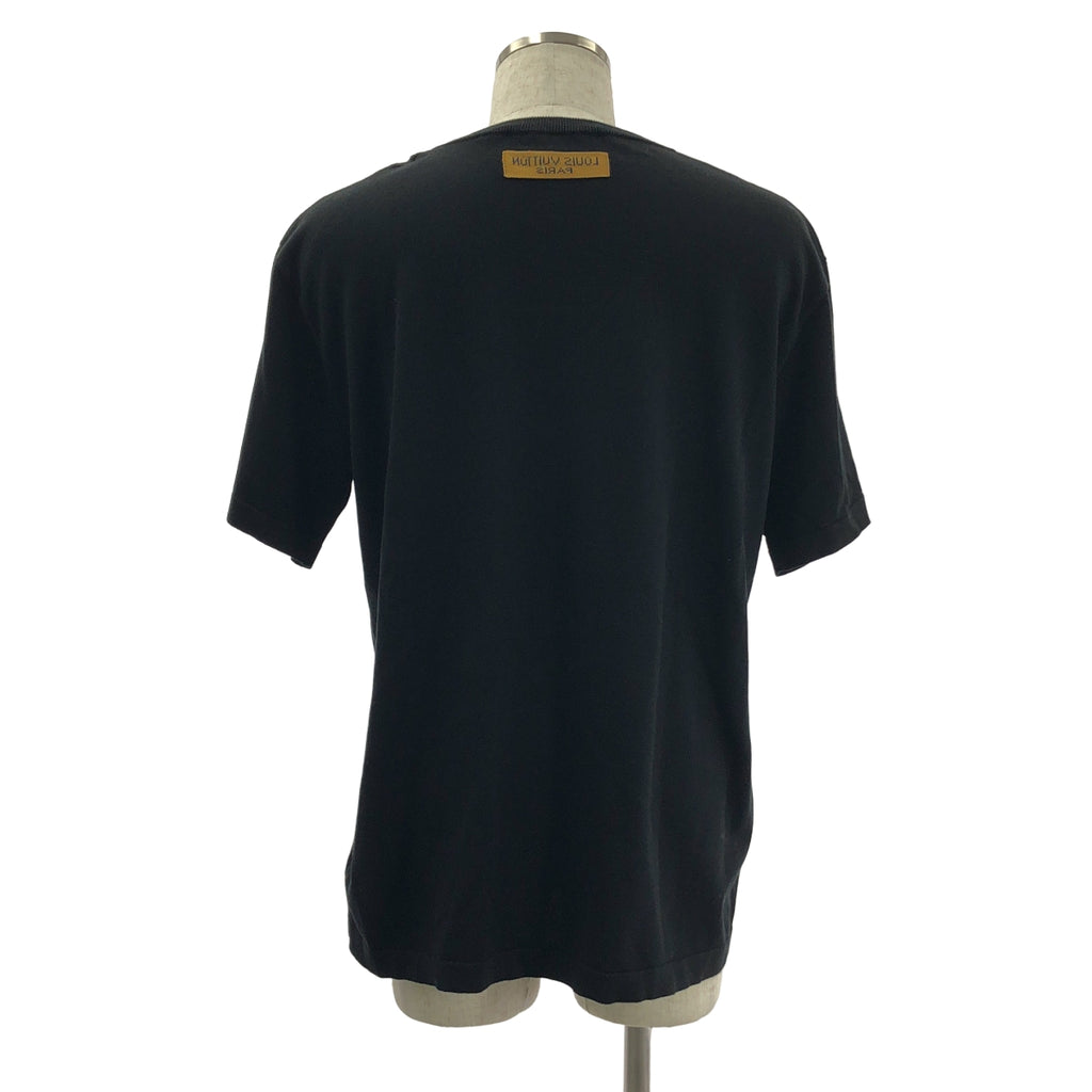 Louis Vuitton / ルイヴィトン | コットン シルク ロゴ インターシャ ニット セーター | L | メンズ