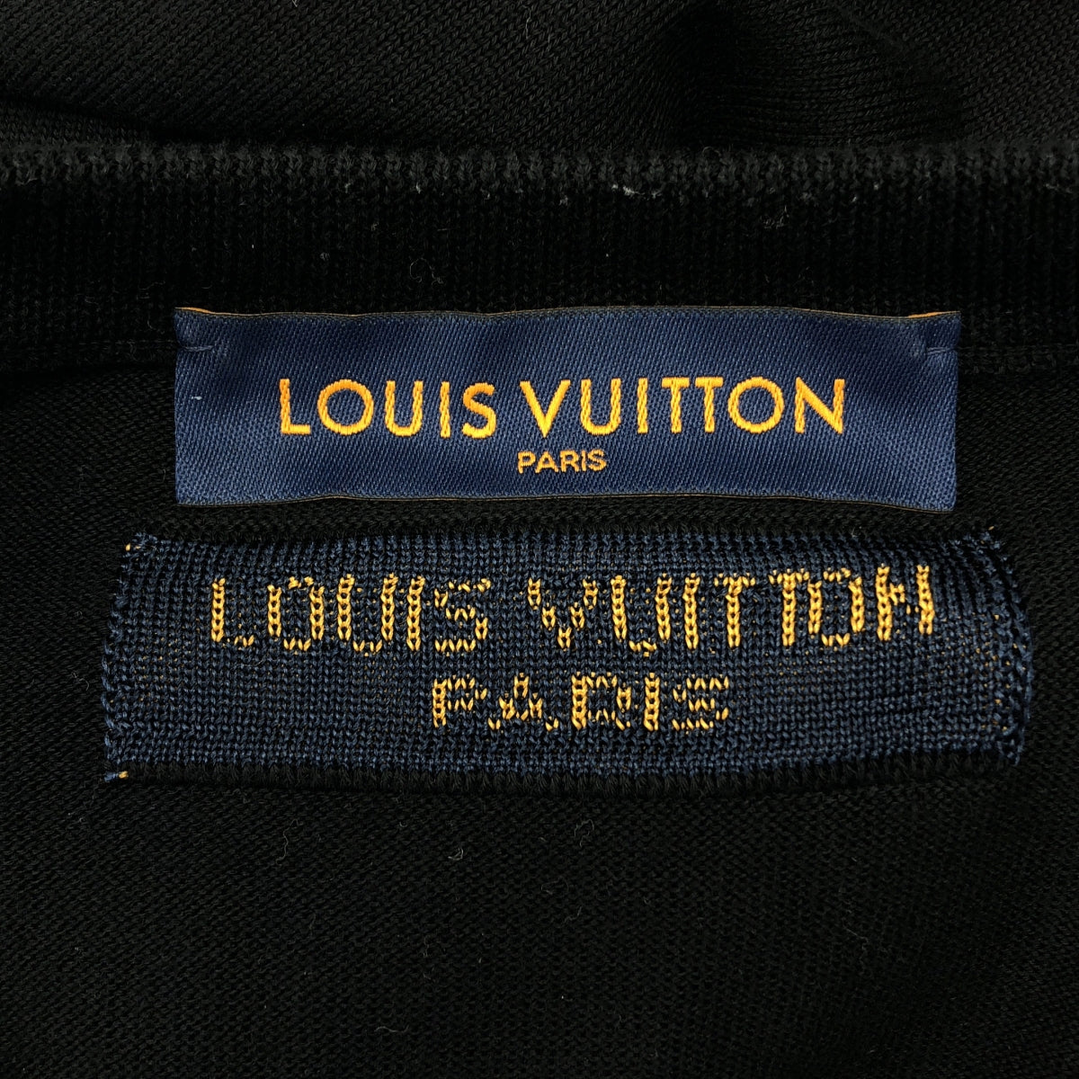 Louis Vuitton / ルイヴィトン | コットン シルク ロゴ インターシャ ニット セーター | L | メンズ