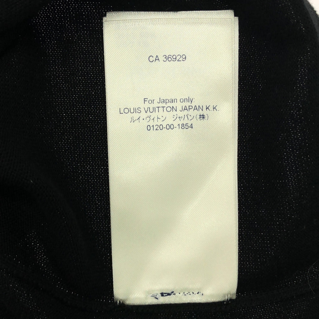 Louis Vuitton / ルイヴィトン | コットン シルク ロゴ インターシャ ニット セーター | L | メンズ