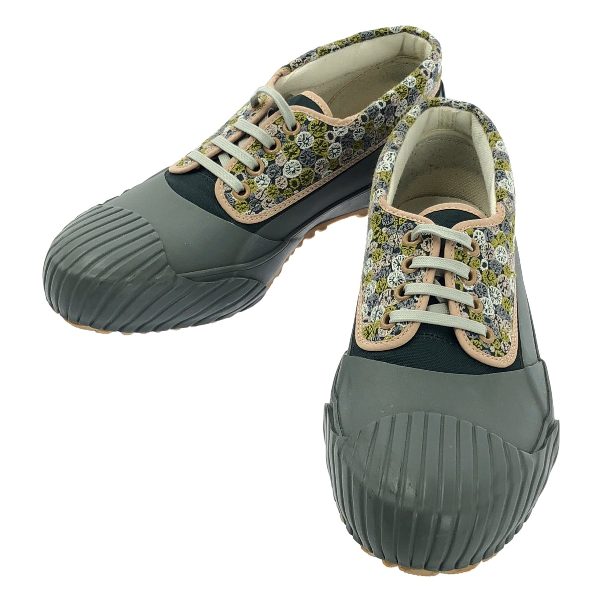 [狀況良好] mina perhonen / mina perhonen | x MOONSTAR / moonstar / skyful / skyful 刺繡橡膠鞋 | 尺寸 24 | 灰色 | 女款