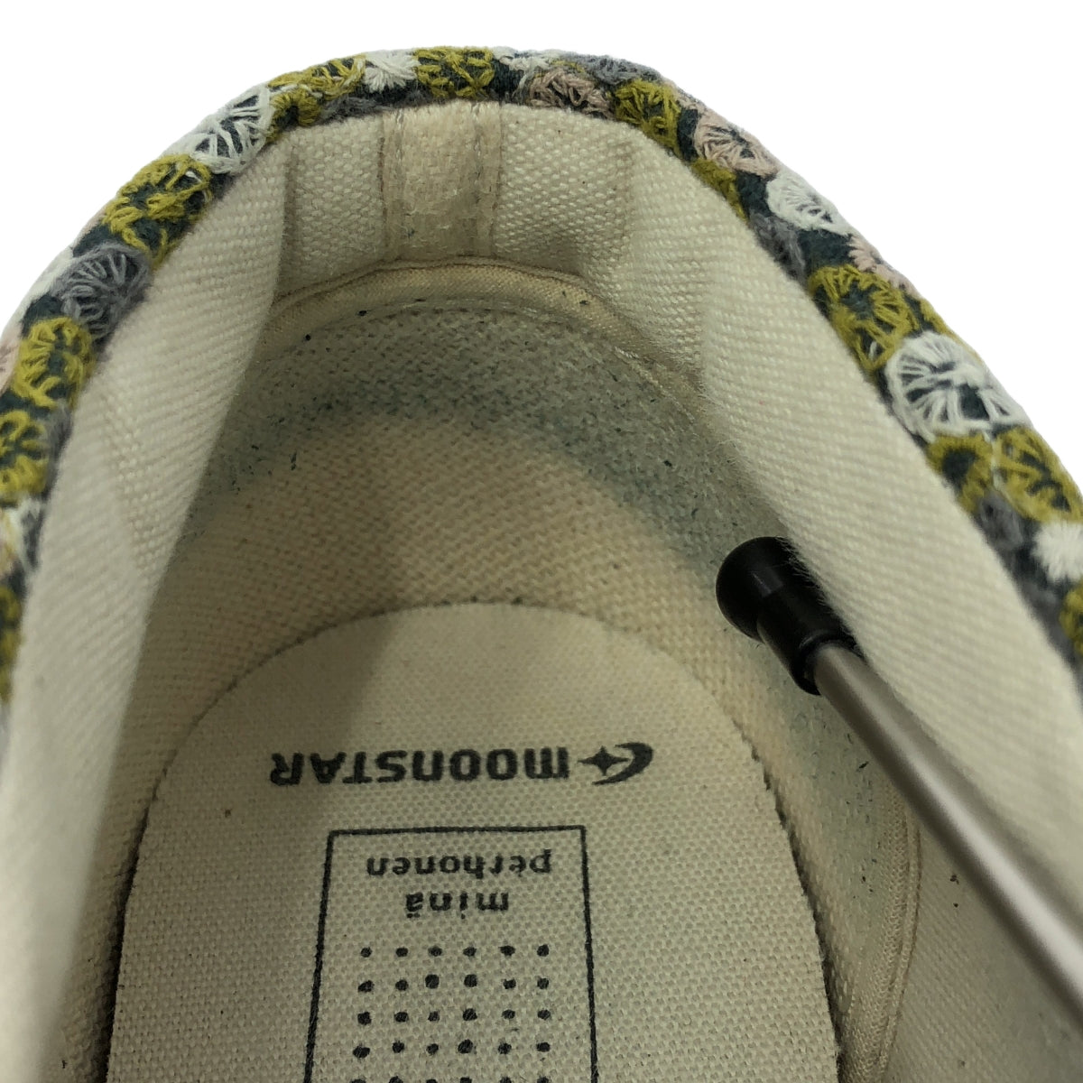 [狀況良好] mina perhonen / mina perhonen | x MOONSTAR / moonstar / skyful / skyful 刺繡橡膠鞋 | 尺寸 24 | 灰色 | 女款