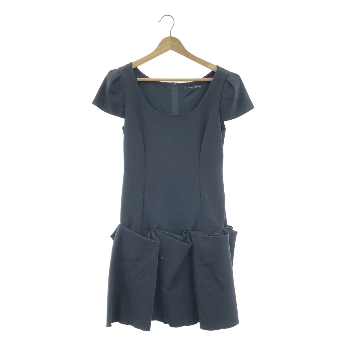 FOXEY NEW YORK | 法式袖聚酯洋裝 | 38碼 | 海軍藍 | 女款