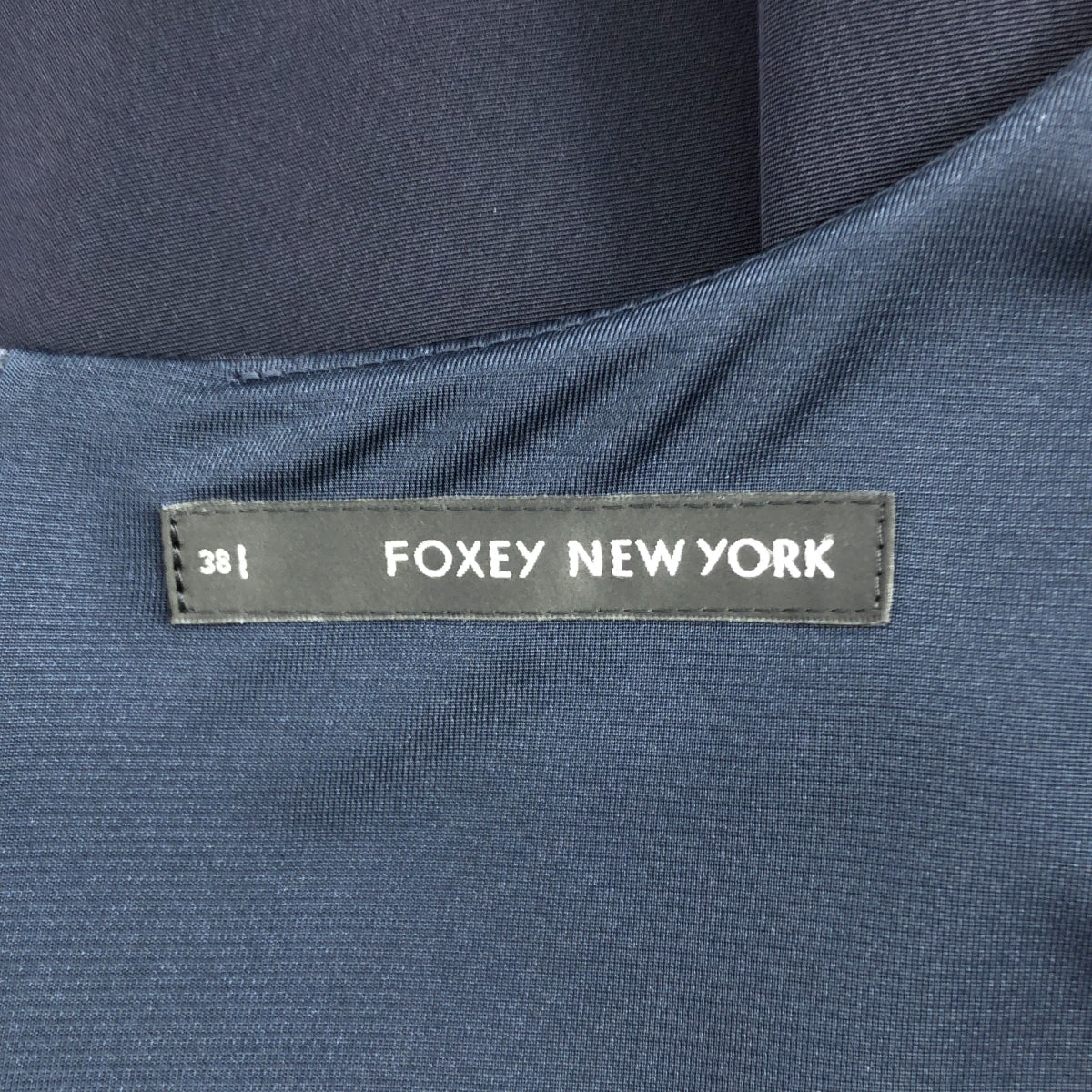 FOXEY NEW YORK | 法式袖聚酯洋裝 | 38碼 | 海軍藍 | 女款