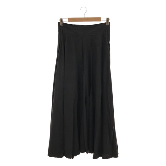 foufou / フーフー | linen flare skirt リネン フレアスカート | 1 | ブラック | レディース