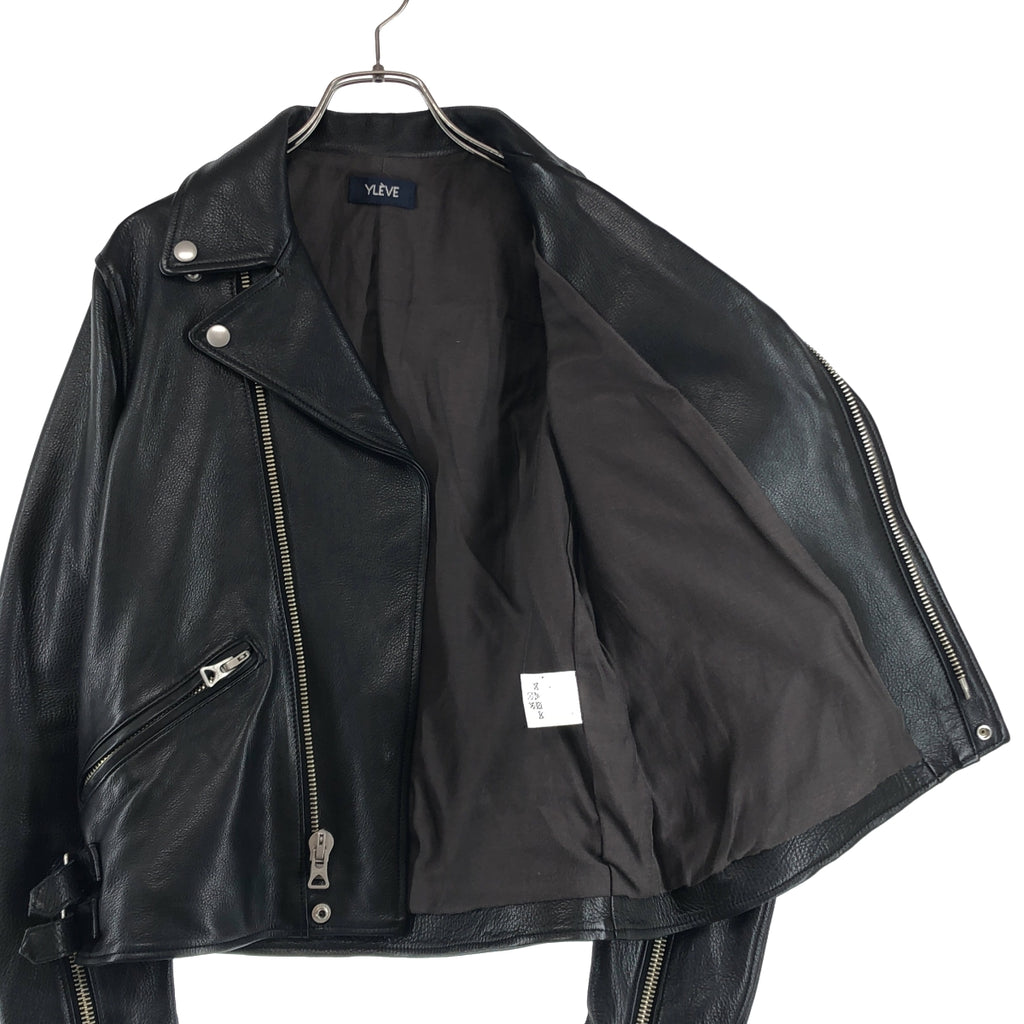 YLEVE / イレーヴ | カウレザー ダブル ライダースジャケット | 1 | レディース