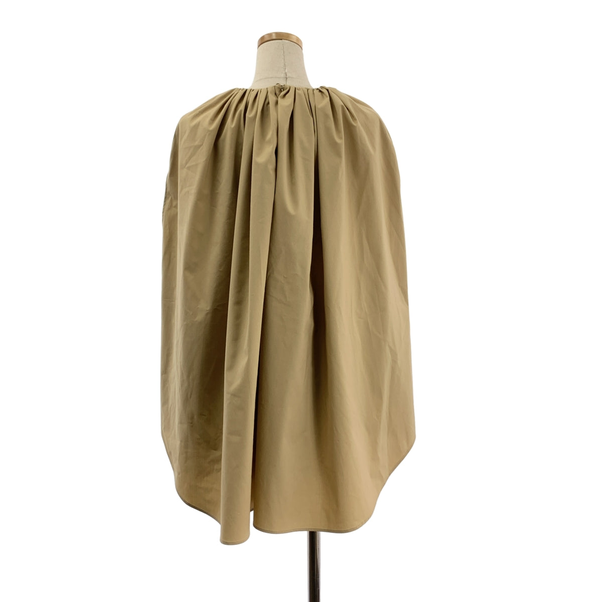 M fil / 엠필 | 2024SS | 개더 케이프 라이크 블라우스 | 38 | 여성