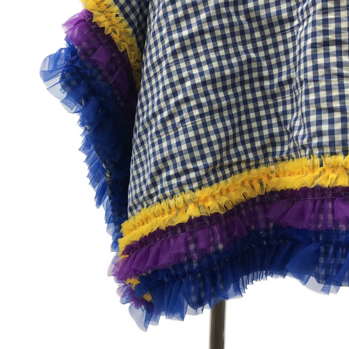 tricot COMME des GARÇONS | 2016 春夏 | 格紋薄紗對接不對稱半身裙 | M 碼 | 女款