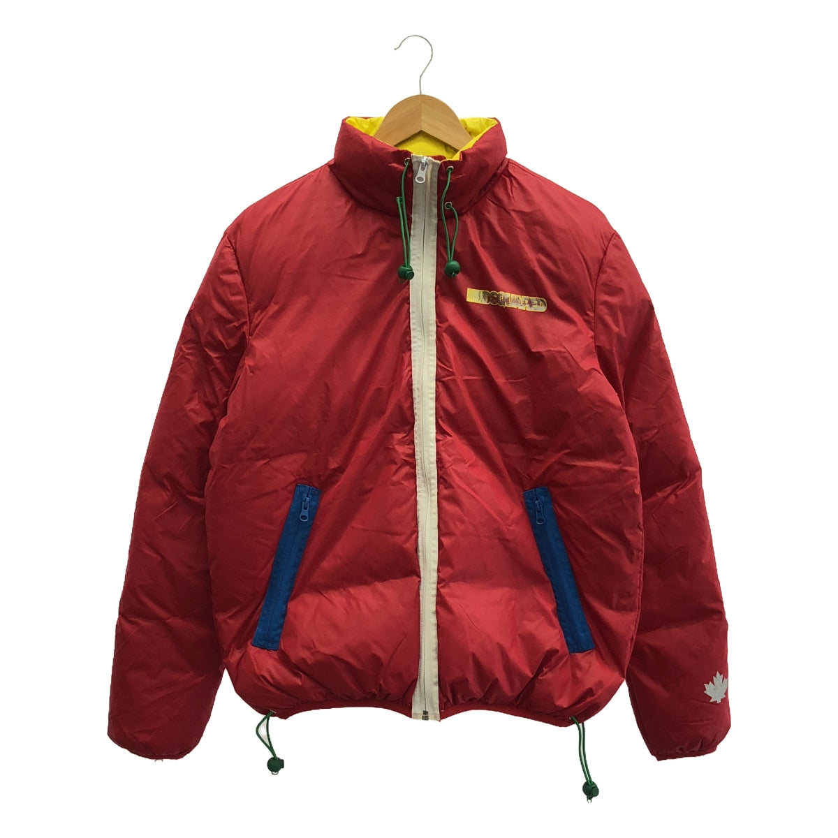 DSQUARED2 / Dsquared | Kokonoe Tag Logo Print Down Jacket | 48 | Red | Men's