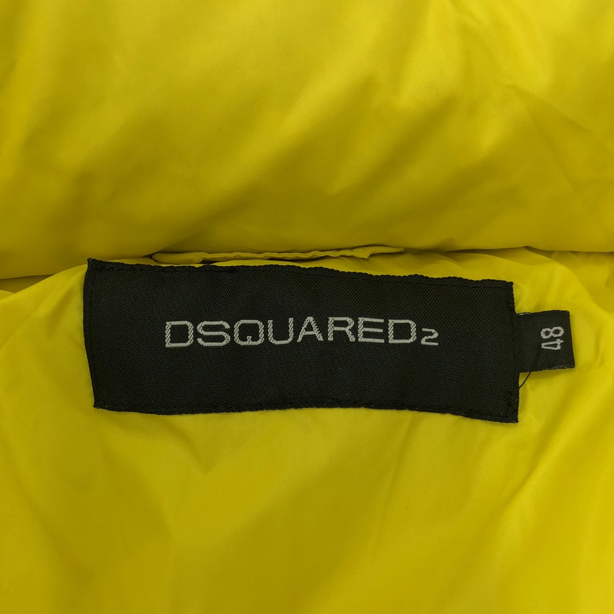 DSQUARED2 / 디스퀘어드 | 여기 태그 태그 로고 프린트 다운 재킷 | 48 | 레드 계열 | 남성