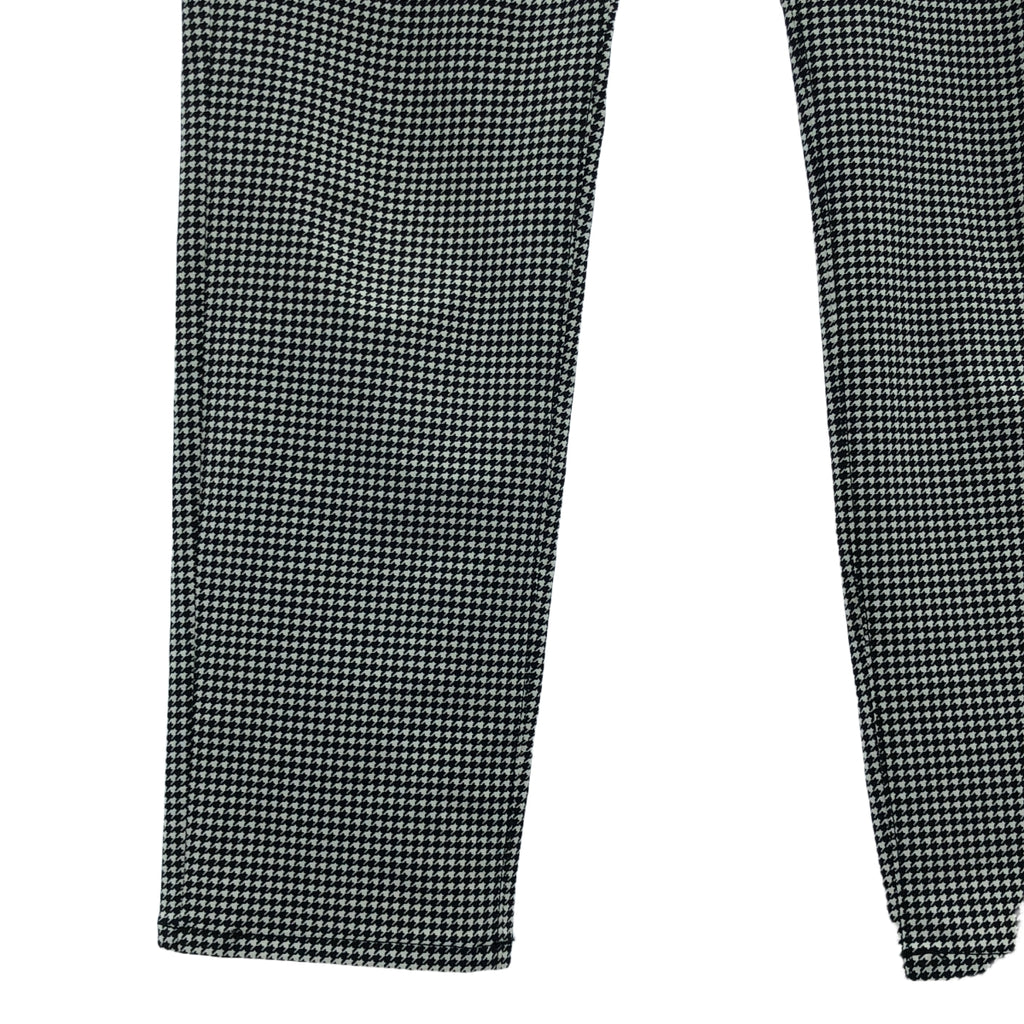 【미품】 JUNYA WATANABE COMME des GARCONS / 준야와타나베 | 2010SS | 치토리 격자 무늬 스트레치 팬츠 | S | 블랙 화이트 | 여성