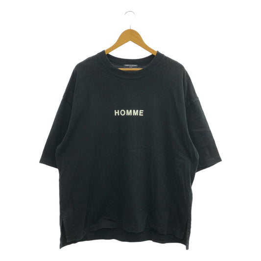 COMME des GARCONS HOMME / 콤데 갤슨 옴므 | 2021SS | 로고 프린트 오버사이즈 T셔츠 | L | 남성