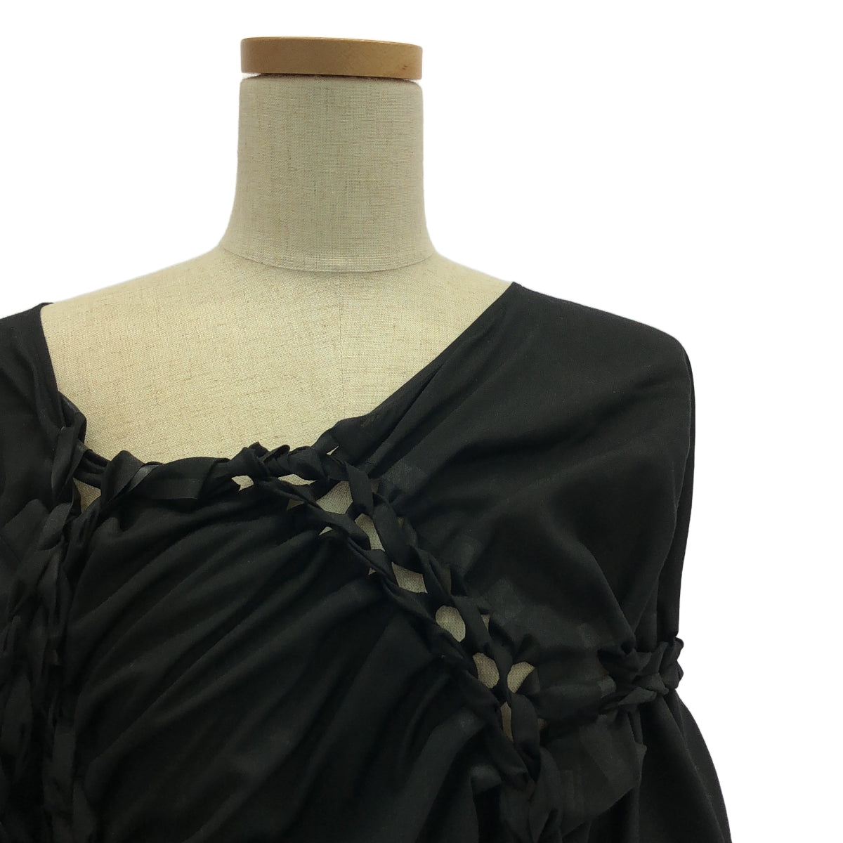 JUNYA WATANABE COMME des GARCONS / 준야와타나베 | 2018SS | 폴리 에스테르 변형 볼륨 원피스 | S | 블랙 | 여성