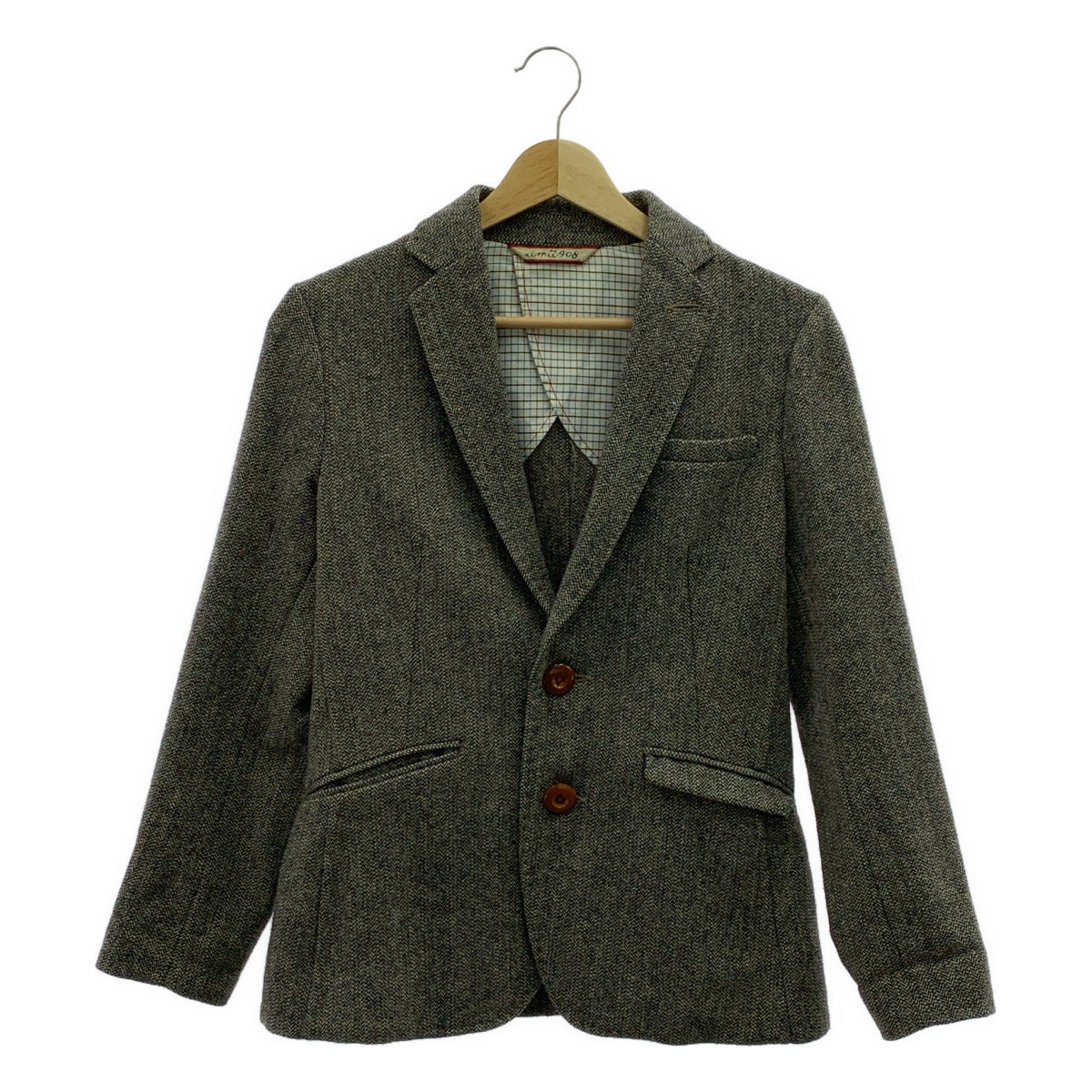 Umii 908 | 羊毛粗花呢2B修身外套 | 1碼 | 女款