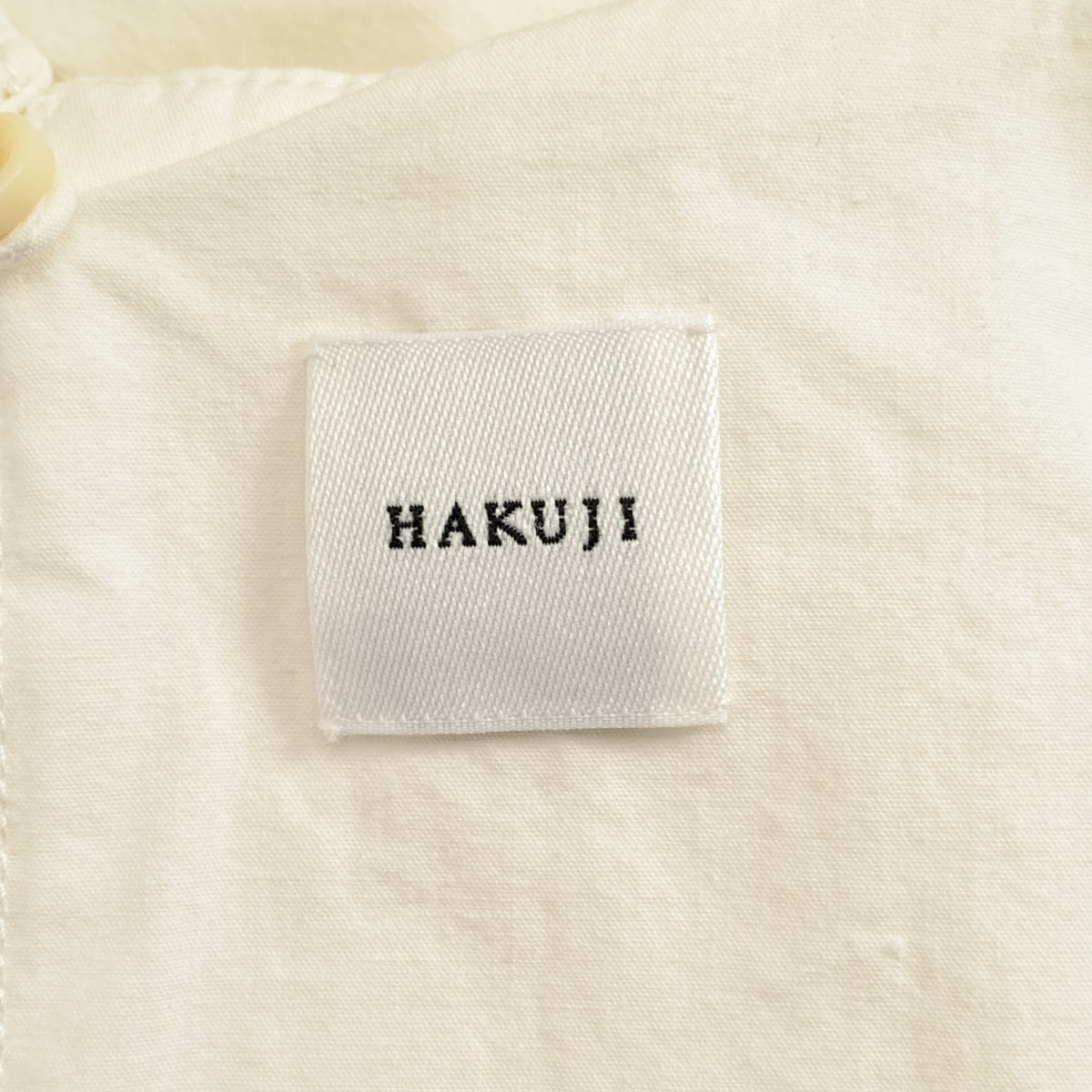HAKUJI / ハクジ | コットン バックオープン ブラウス シャツ |