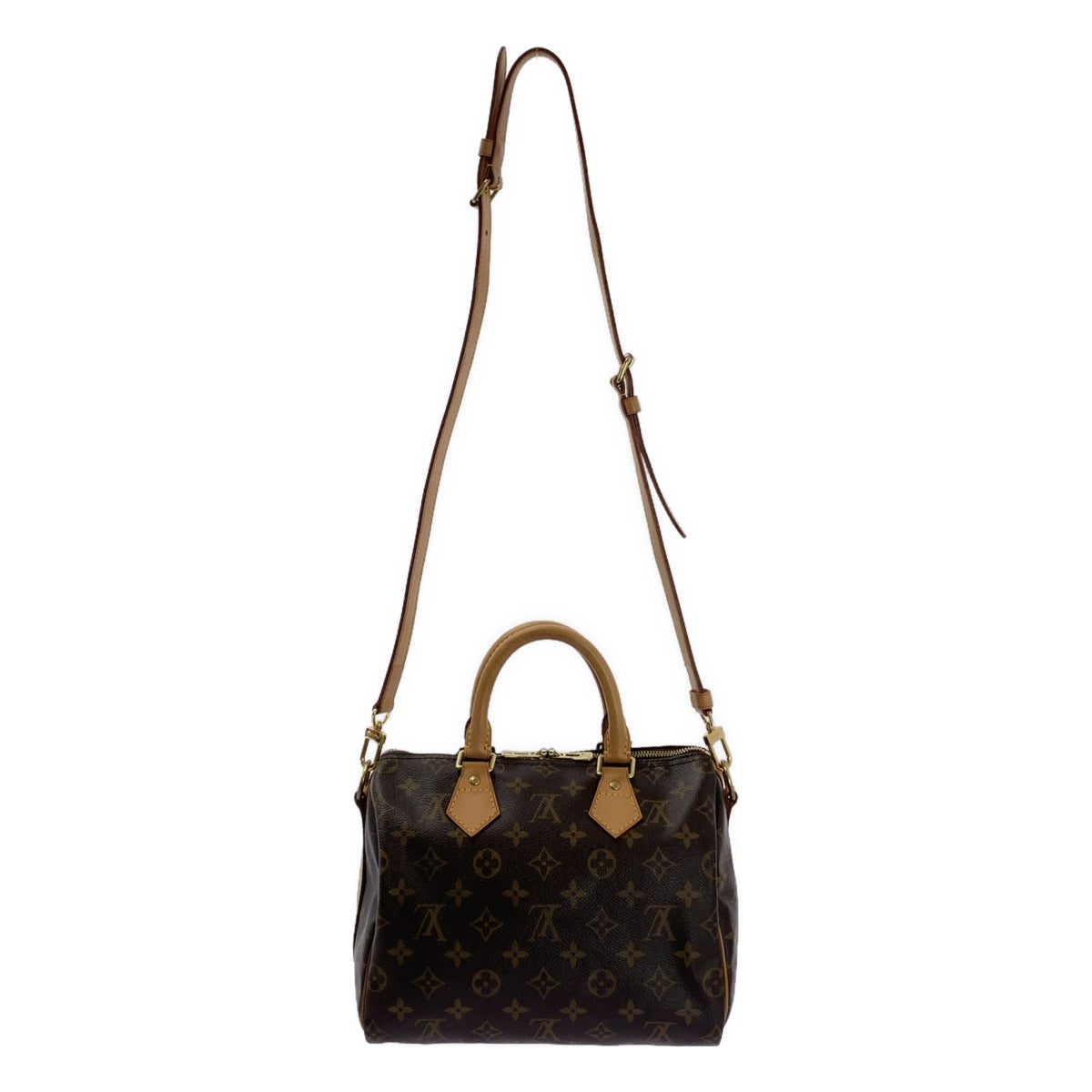 【美品】  Louis Vuitton / ルイヴィトン | M41113 / スピーディ・バンドリエール 25 モノグラム / 2way ショルダー付き レザー ボストンバッグ | ブラウン | レディース