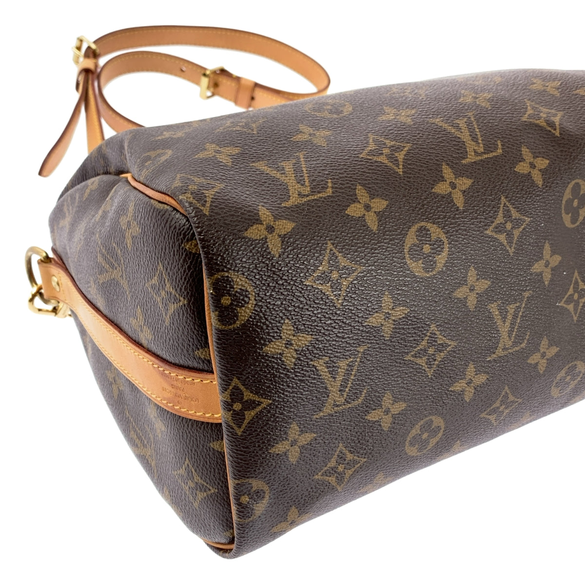 【美品】  Louis Vuitton / ルイヴィトン | M41113 / スピーディ・バンドリエール 25 モノグラム / 2way ショルダー付き レザー ボストンバッグ | ブラウン | レディース