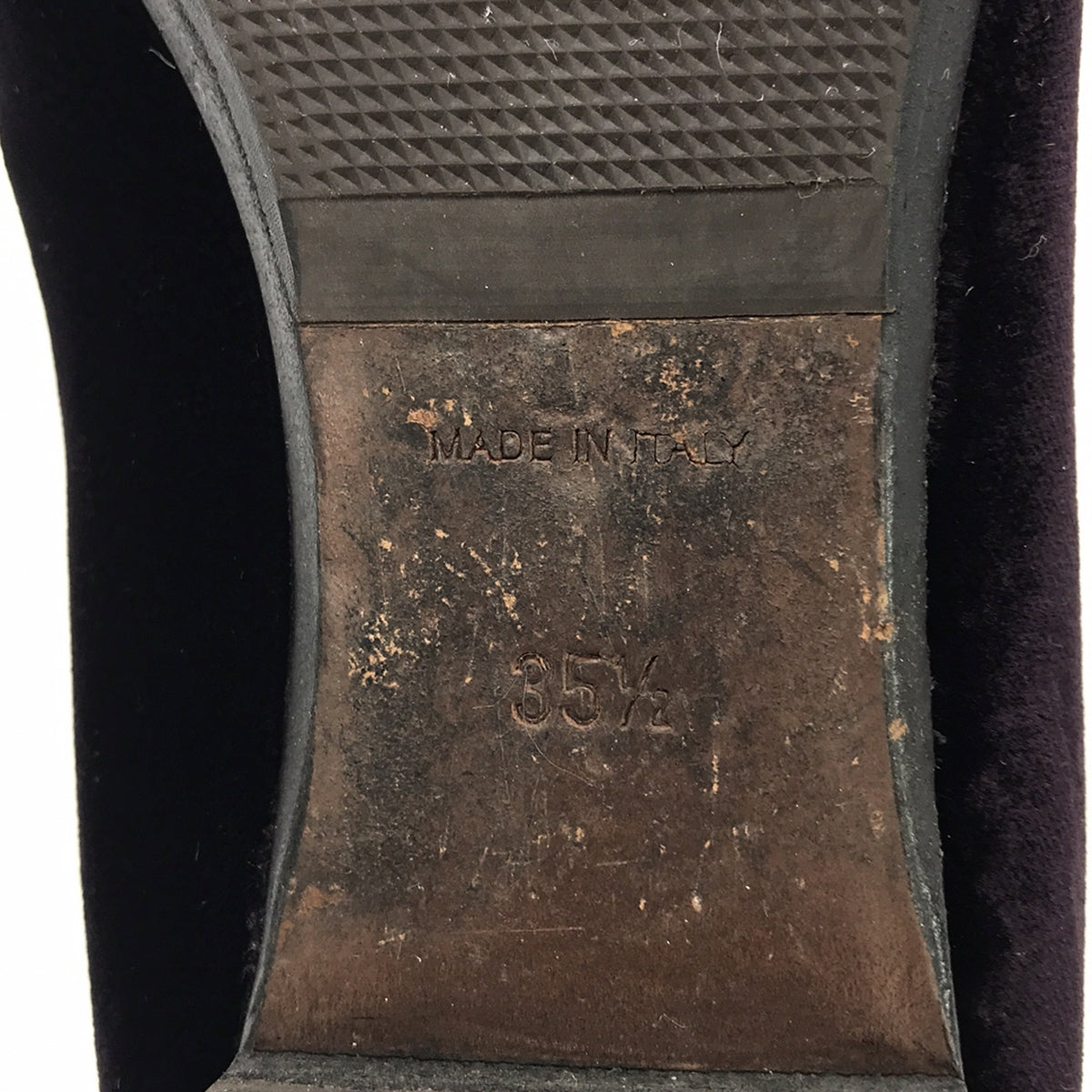 吉爾桑達 |天鵝絨平底鞋 | 35 1/2 |深紫色 |女性的