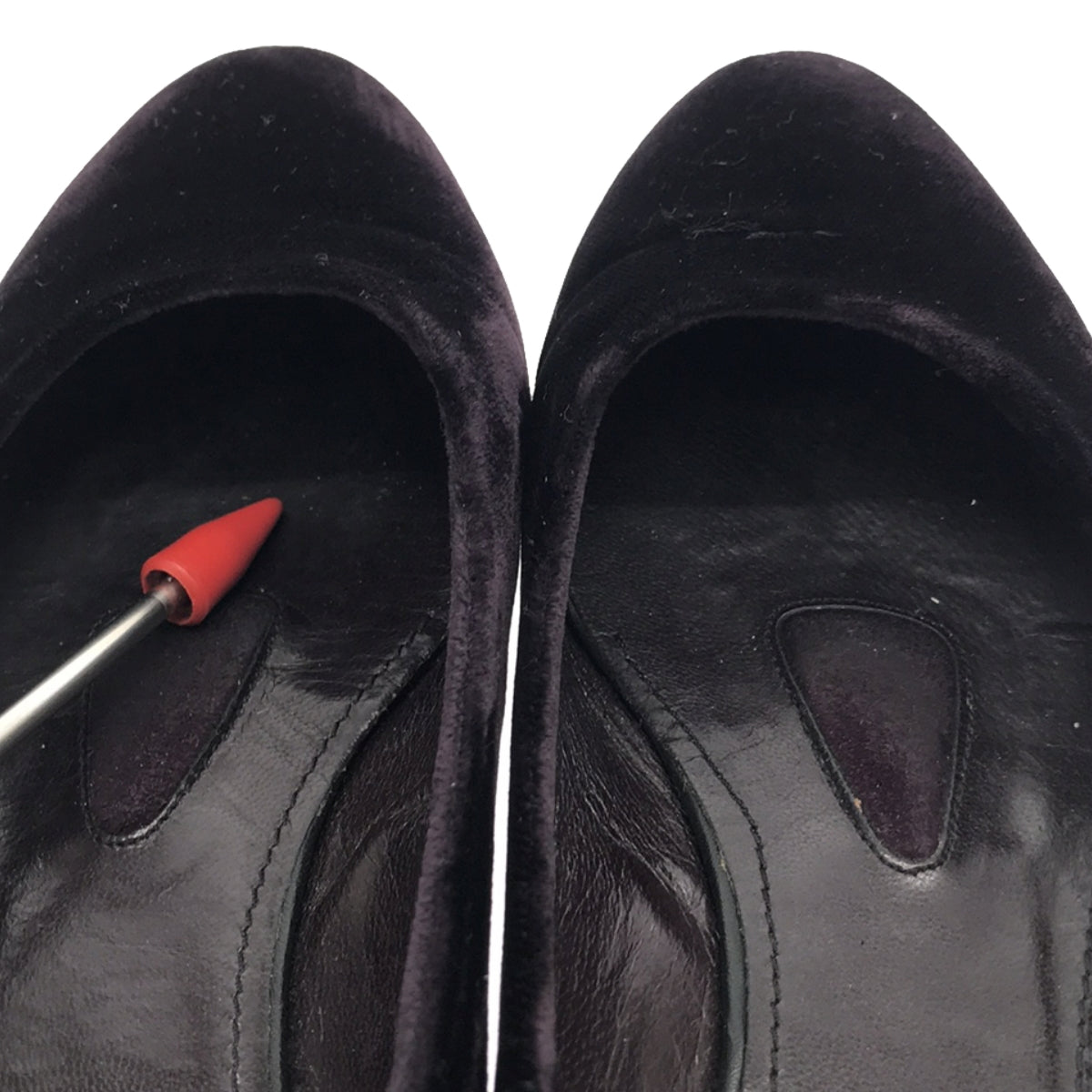 吉爾桑達 |天鵝絨平底鞋 | 35 1/2 |深紫色 |女性的