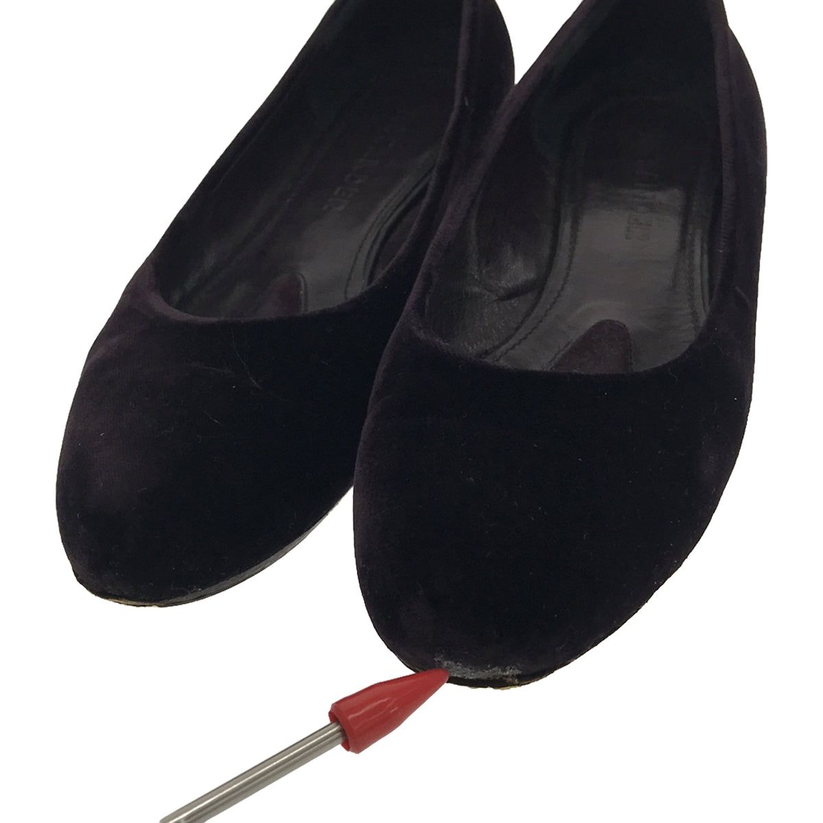 吉爾桑達 |天鵝絨平底鞋 | 35 1/2 |深紫色 |女性的