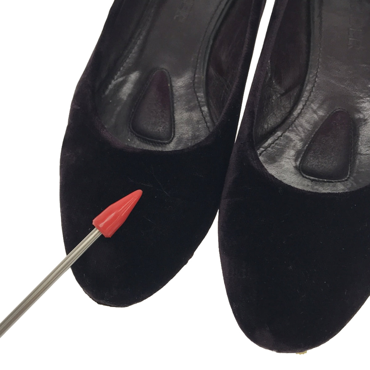 吉爾桑達 |天鵝絨平底鞋 | 35 1/2 |深紫色 |女性的