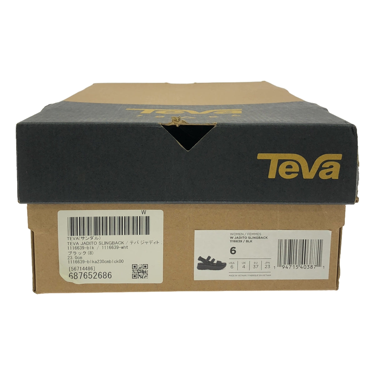 [New] Teva | JADITO SLINGBACK Sandals | Size 23 | Black | Women's