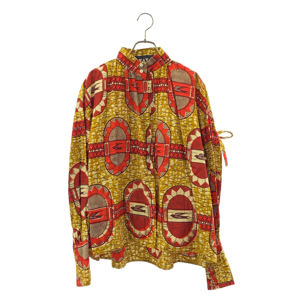 AYAYA | 棉質非洲印花高領襯衫 | 尺寸 38 | 女款