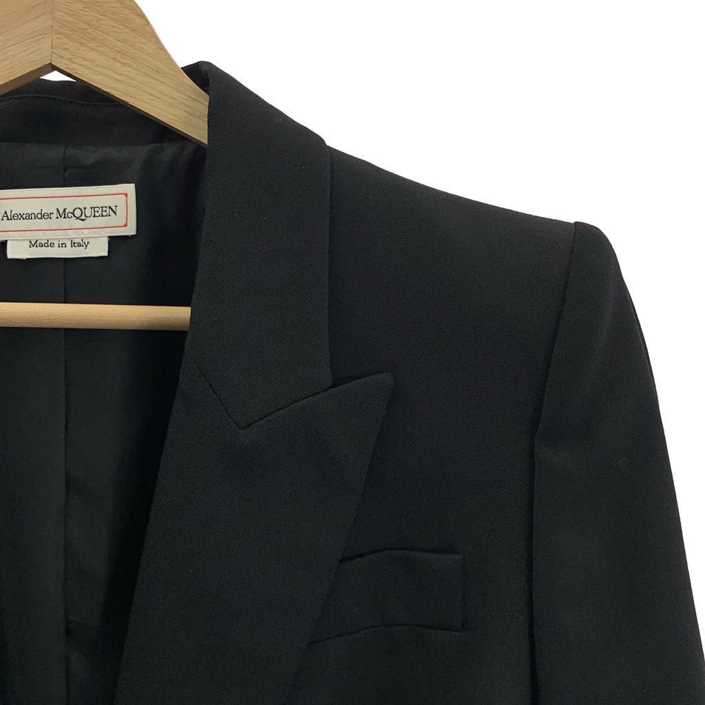 ALEXANDER MCQUEEN / アレキサンダーマックイーン | ウール 金ボタン ピークドラペル ジャケット | 42 | レディース