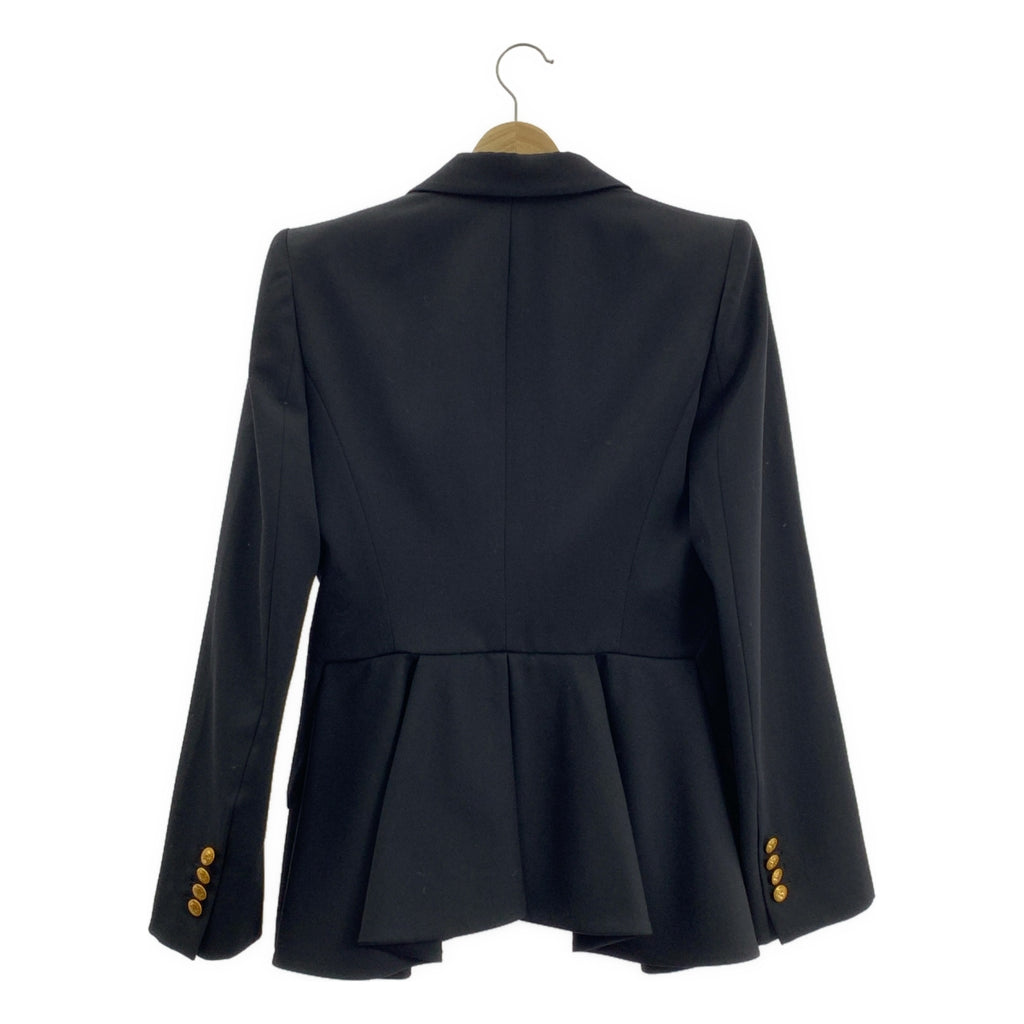ALEXANDER MCQUEEN / アレキサンダーマックイーン | ウール 金ボタン ピークドラペル ジャケット | 42 | レディース