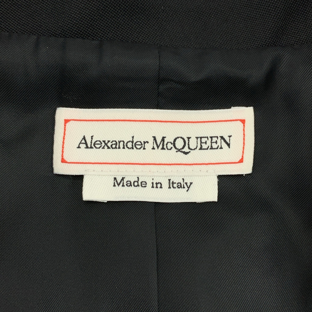 ALEXANDER MCQUEEN / アレキサンダーマックイーン | ウール 金ボタン ピークドラペル ジャケット | 42 | レディース