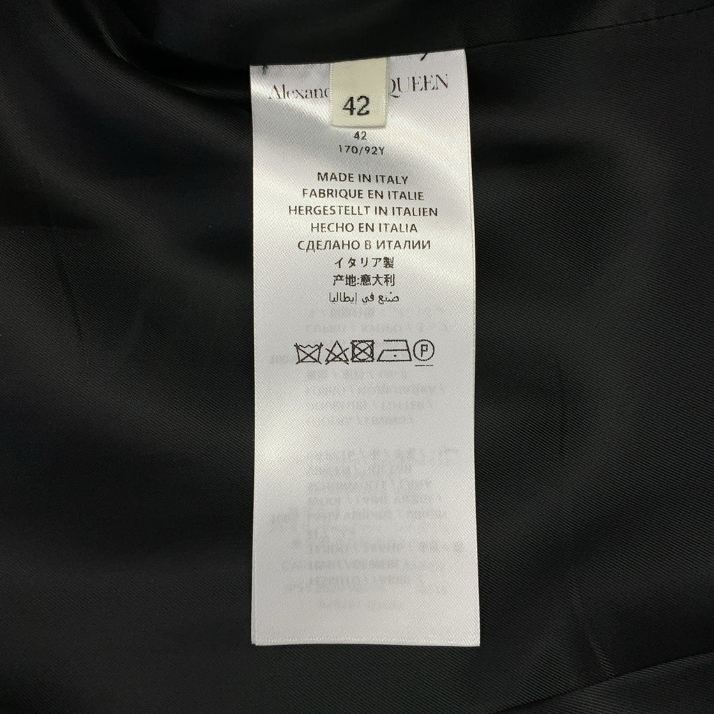 ALEXANDER MCQUEEN / アレキサンダーマックイーン | ウール 金ボタン ピークドラペル ジャケット | 42 | レディース