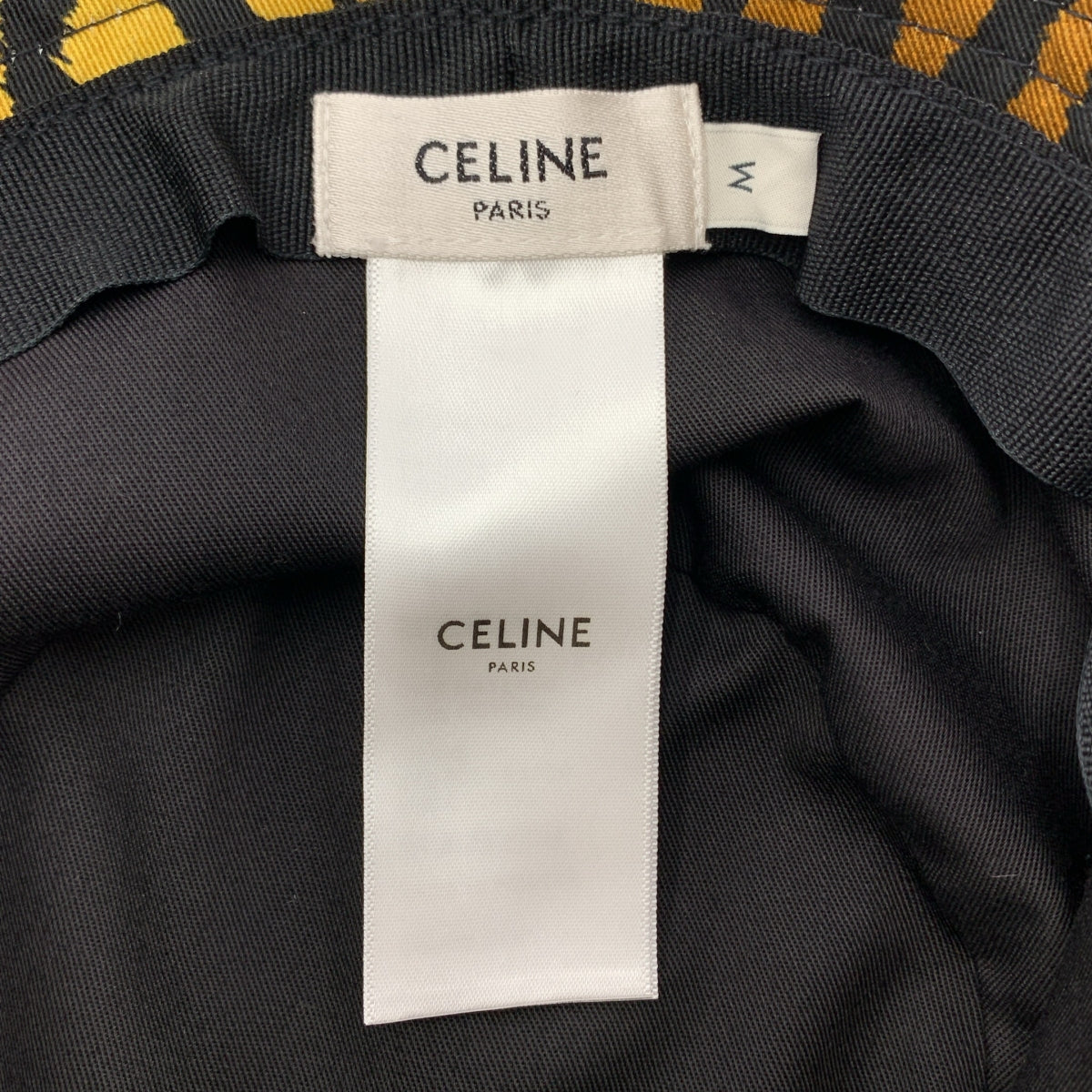 【美品】  CELINE / セリーヌ | 総柄 アニマル ロゴ バケットハット 帽子 / 総裏地 | M（58） | ブラウン | メンズ