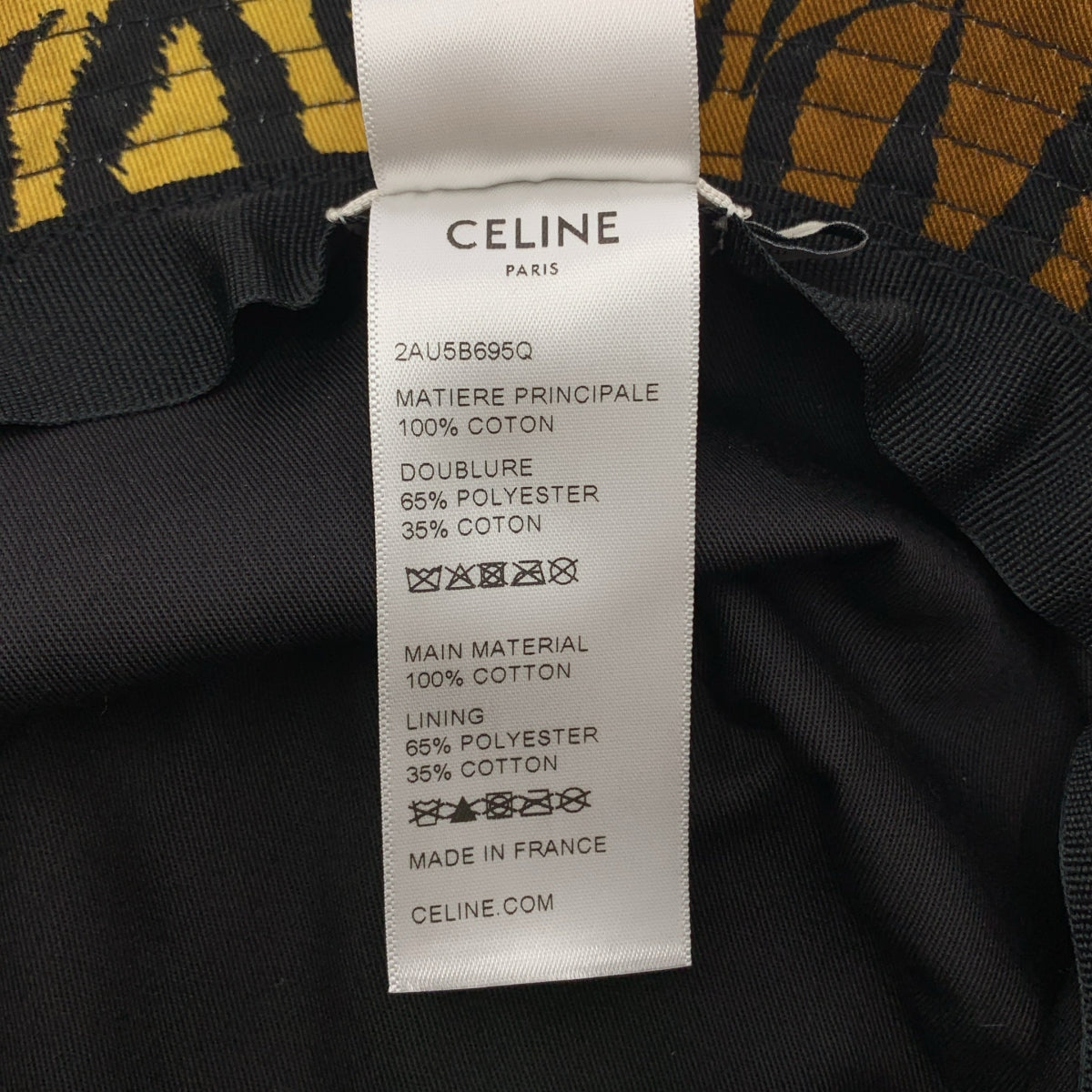 CELINE / 셀린느 | 총 무늬 동물 로고 버킷 모자 모자 / 총 안감 | M (58) | 기타