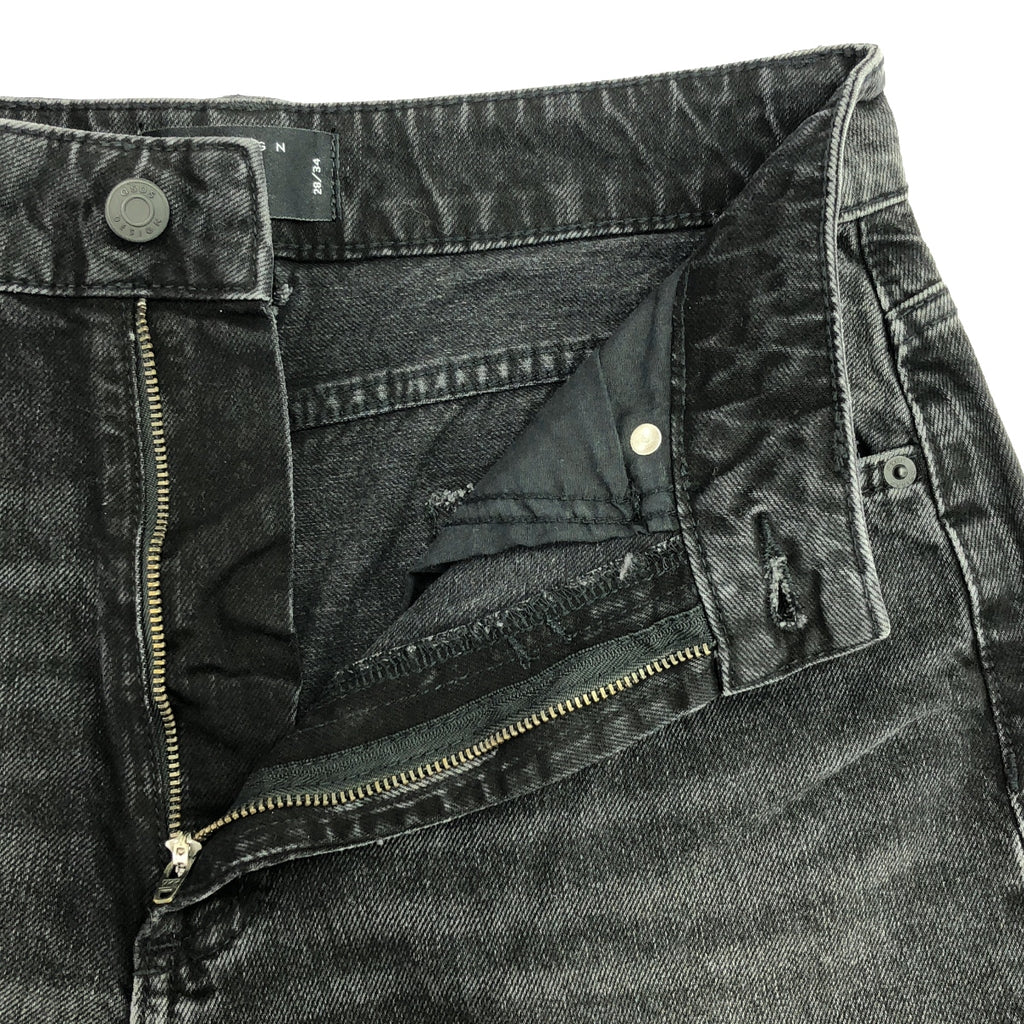 CISOS DESIGN  / シスコ デザイン | ブラックデニム ワイドパンツ | 28 | チャコールグレー系 | メンズ