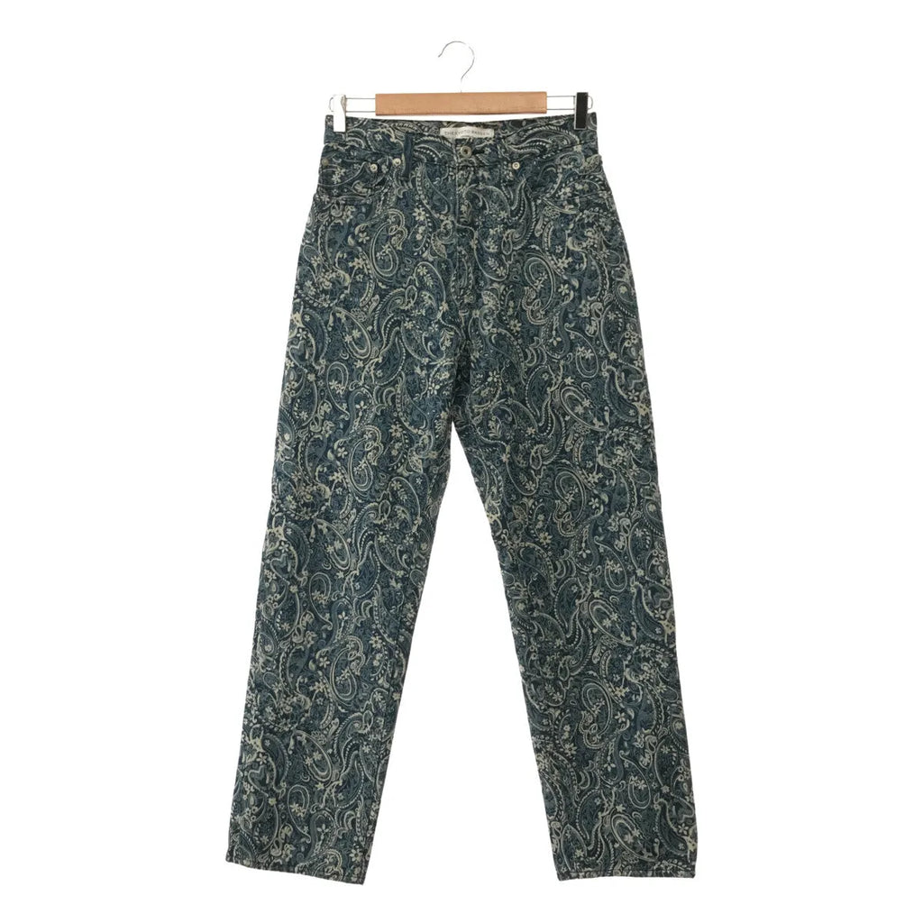 [品相良好] JOHNBULL / 約翰牛 | THE KYOTO BASSEN 佩斯利圖案褲子 | S |藍色 |女性的