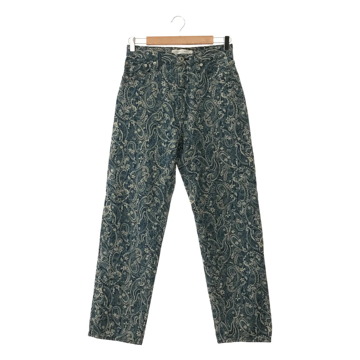 【미품】 JOHNBULL / 존블 | THE KYOTO BASSEN 페이즐리 무늬 팬츠 | S | 블루 | 여성