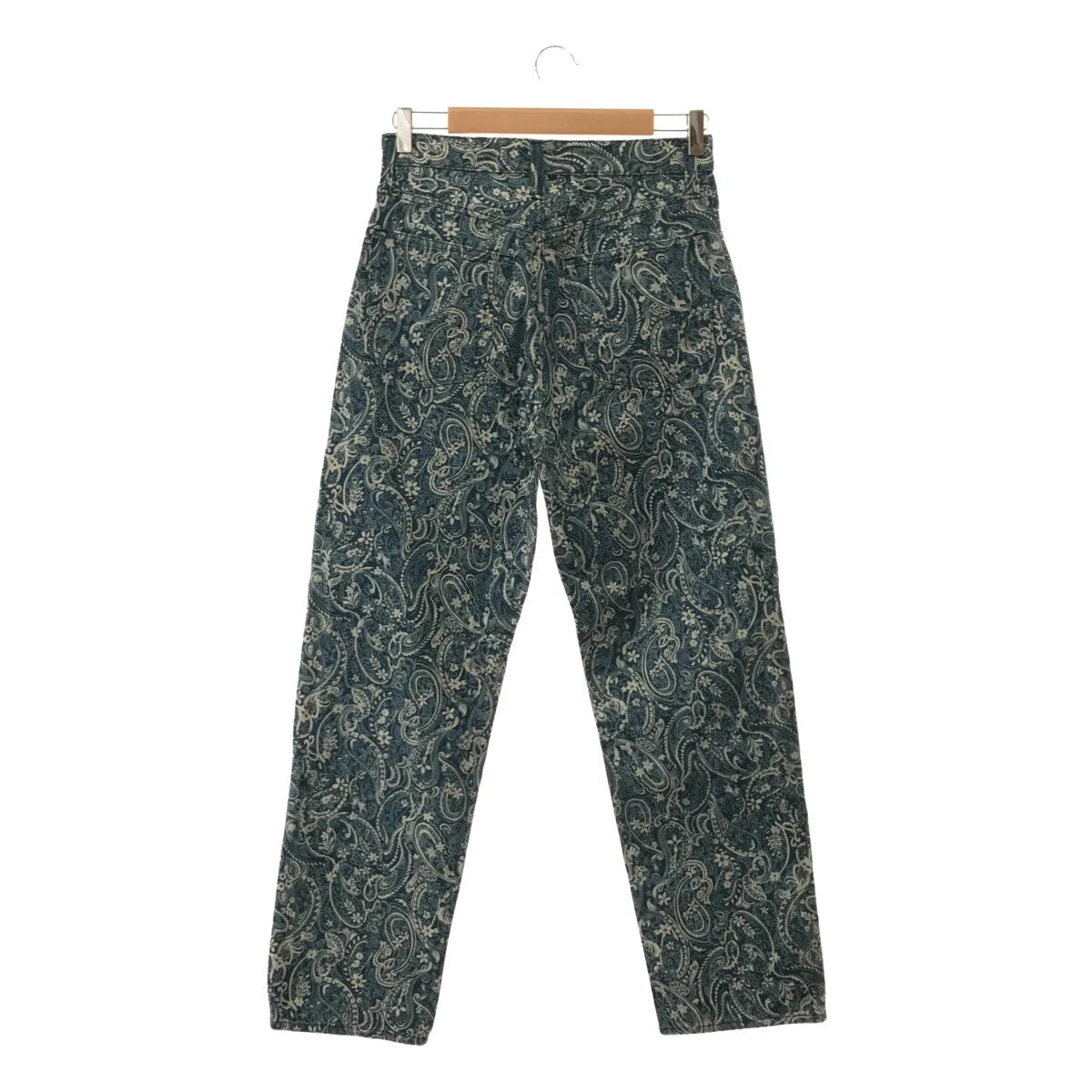 【미품】 JOHNBULL / 존블 | THE KYOTO BASSEN 페이즐리 무늬 팬츠 | S | 블루 | 여성