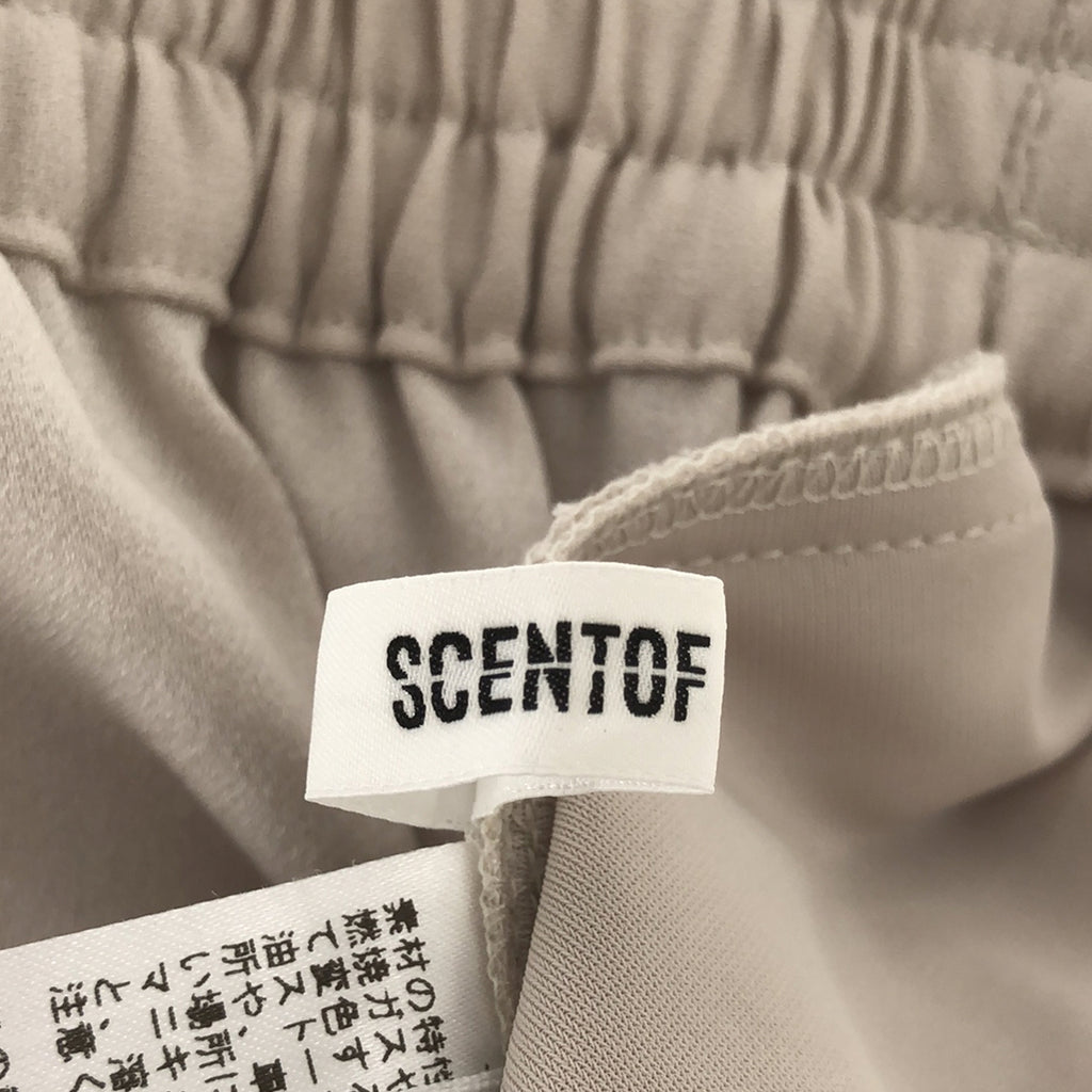 AP 工作室 | 2021春夏 | SCENTOF 背部緞面休閒褲 | 34 |米色 |女性的