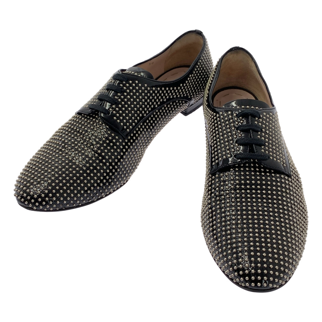 miu miu / ミュウミュウ | レザー スタッズ レースアップ ドレスシューズ | 38 | レディース