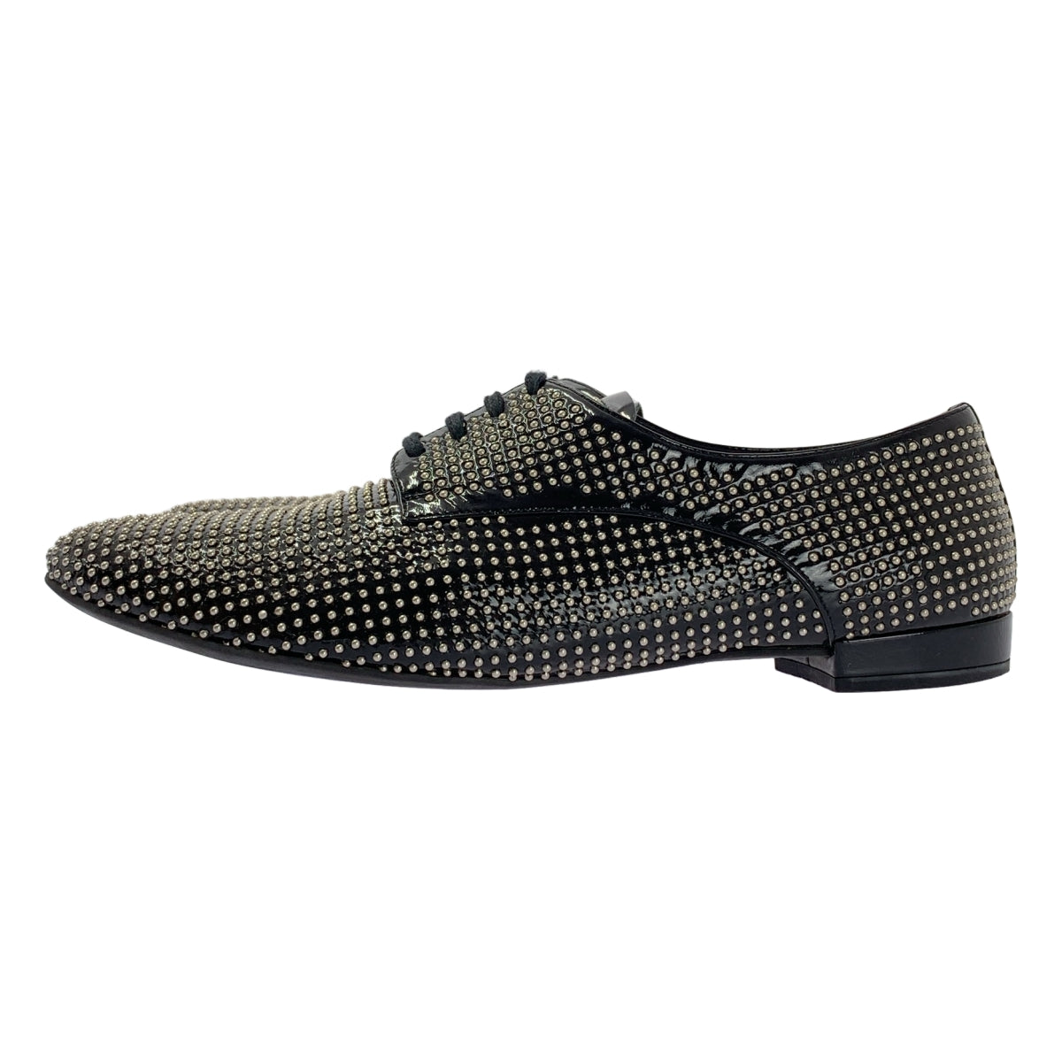 miu miu / ミュウミュウ | レザー スタッズ レースアップ ドレスシューズ | 38 | レディース