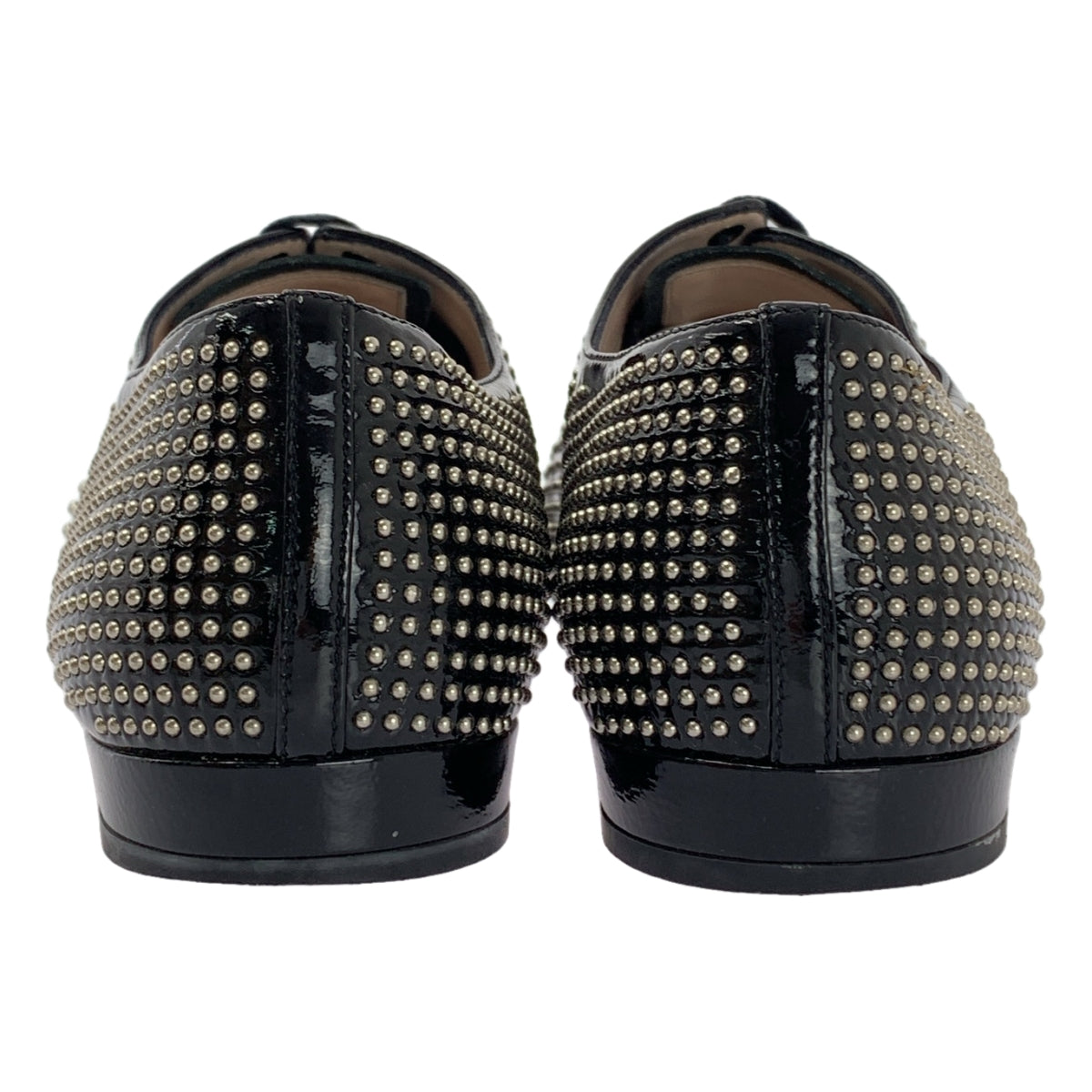 miu miu / ミュウミュウ | レザー スタッズ レースアップ ドレスシューズ | 38 | レディース