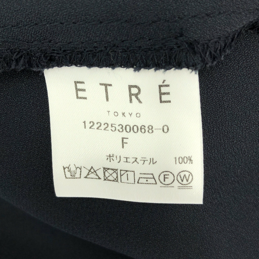 ETRE TOKYO | 緞面襯衫裙 | F碼 | 黑色 | 女款